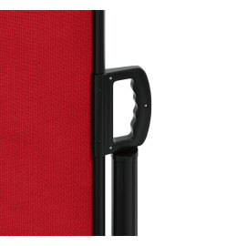 Auvent latéral rétractable rouge 180x600 cm