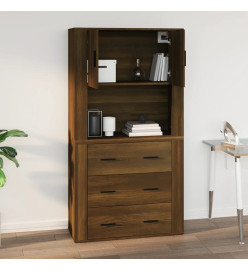 Armoire murale Chêne marron 80x33x80 cm Bois d'ingénierie