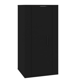 Ensemble de meubles TV 4 pcs Noir Bois d'ingénierie