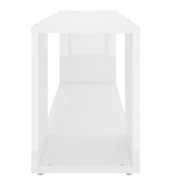 Meuble TV Blanc brillant 100x24x32 cm Aggloméré