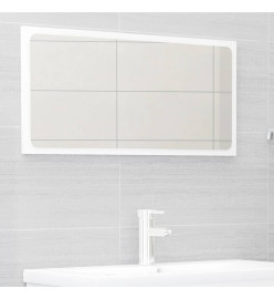 Ensemble de meubles de bain 2 pcs Blanc brillant Aggloméré