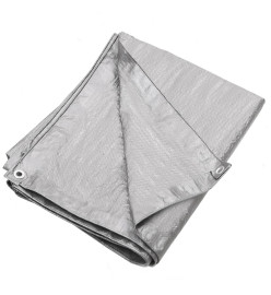 Bâche 90 g/m² 3x6 m Gris PEHD