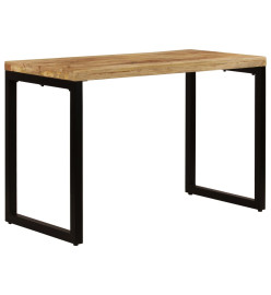 Table de salle à manger 115x55x76 cm Bois de manguier et acier