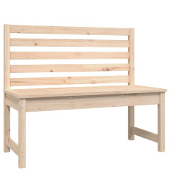 Banc de jardin 109 cm bois massif de pin