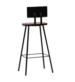 Mobilier de bar 5 pcs Bois de récupération massif Multicolore