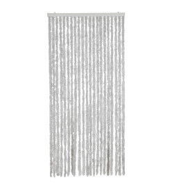 Rideau anti-mouches gris 90x220 cm chenille