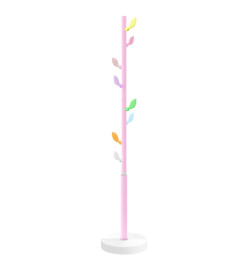 Porte-manteau rose 172 cm fer enduit de poudre