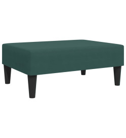 Repose-pied vert foncé 77x55x31 cm velours