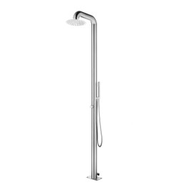 Douche de jardin 225 cm Acier inoxydable