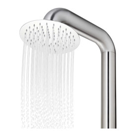 Douche de jardin 225 cm Acier inoxydable