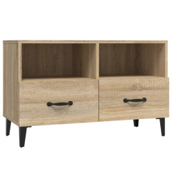 Meuble TV Chêne sonoma 80x36x50 cm Bois d'ingénierie