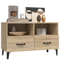 Meuble TV Chêne sonoma 80x36x50 cm Bois d'ingénierie