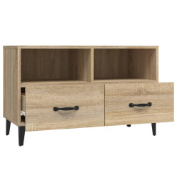 Meuble TV Chêne sonoma 80x36x50 cm Bois d'ingénierie