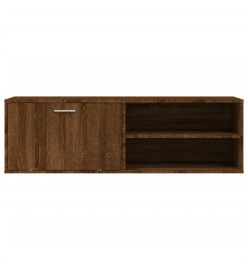 Meuble TV chêne marron 120x34x37 cm bois d'ingénierie