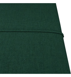 Panneaux muraux 12 pcs Vert foncé 30x30 cm Tissu 1,08 m²