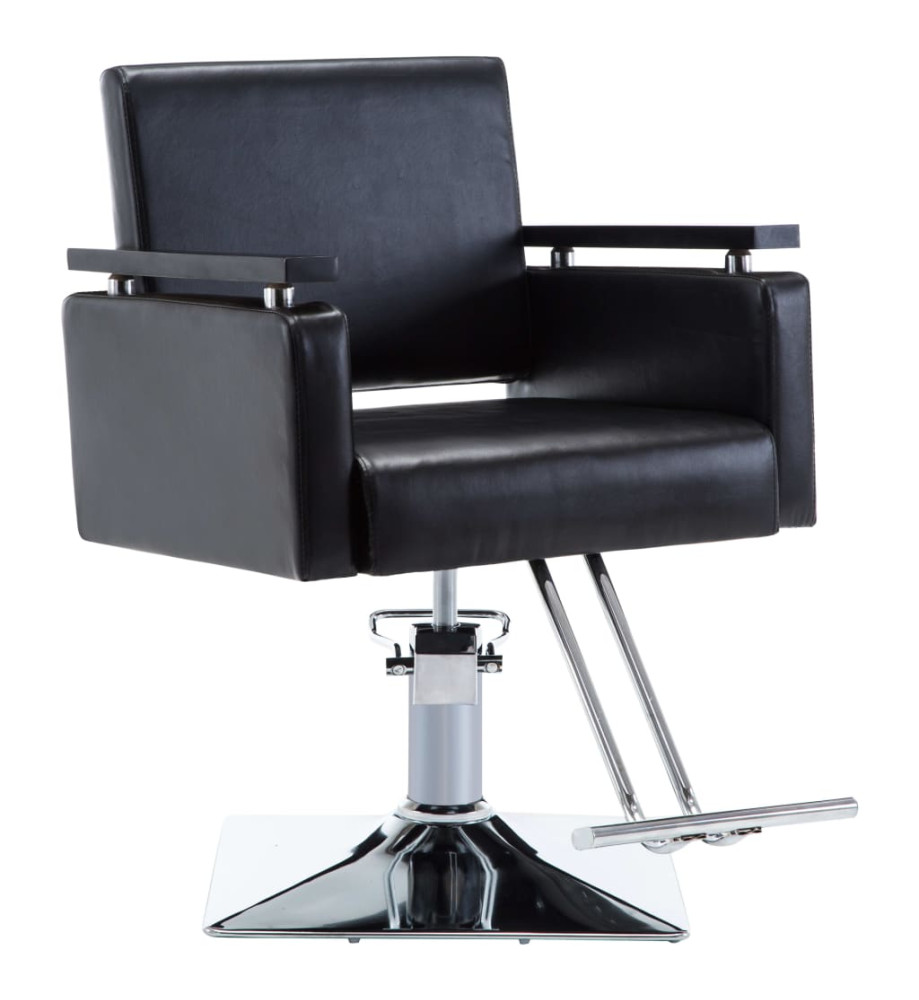 Chaise de coiffeur Similicuir Noir