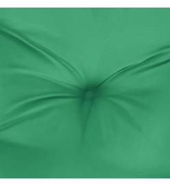 Coussin de palette vert tissu