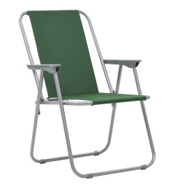 Chaise pliante de camping 2 pcs 52 x 59 x 80 cm Vert