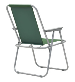 Chaise pliante de camping 2 pcs 52 x 59 x 80 cm Vert