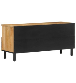 Meuble TV 100x33x46 cm bois massif de manguier