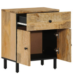 Table de chevet 50x33x60 cm bois de manguier massif