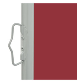 Auvent latéral rétractable de patio 80x300 cm Rouge