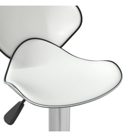 Tabouret de bar Blanc Similicuir