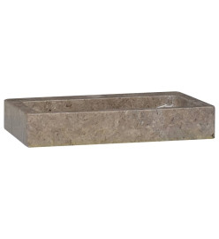 Lavabo mural gris 38x24x6,5 cm marbre