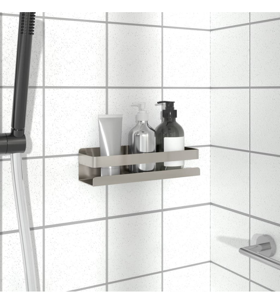 Étagère de douche 23x6,5x6 cm acier inoxydable 304 brossé