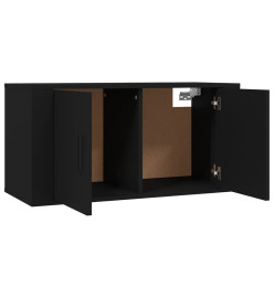 Ensemble de meubles TV 3 pcs Noir Bois d'ingénierie