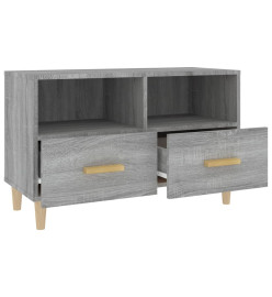 Meuble TV Sonoma gris 80x36x50 cm Bois d'ingénierie