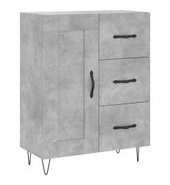 Buffet haut Gris béton 69,5x34x180 cm Bois d'ingénierie