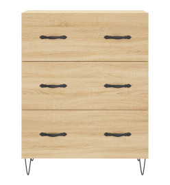 Buffet haut Chêne sonoma 69,5x34x180 cm Bois d'ingénierie