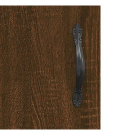 Armoires murales 2 pcs chêne marron bois d'ingénierie