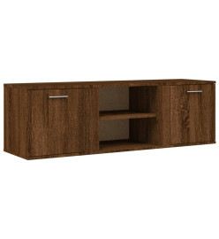 Meuble TV chêne marron 120x34x37 cm bois d'ingénierie