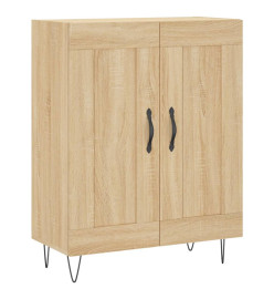 Buffet haut Chêne sonoma 69,5x34x180 cm Bois d'ingénierie