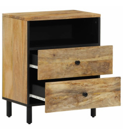 Table de chevet 50x33x60 cm bois de manguier massif