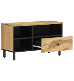 Meuble TV 80x33x46 cm bois massif de manguier