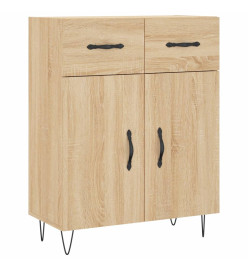 Buffet haut Chêne sonoma 69,5x34x180 cm Bois d'ingénierie