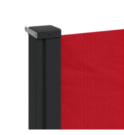 Auvent latéral rétractable rouge 140x600 cm