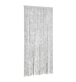 Rideau anti-mouches gris 100x200 cm chenille