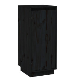 Buffet Noir 31,5x34x75 cm Bois massif de pin