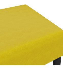 Repose-pied jaune 77x55x31 cm velours