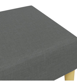 Repose-pied gris foncé 77x55x31 cm tissu