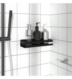 Étagère de douche noir mat acier inoxydable 304 brossé