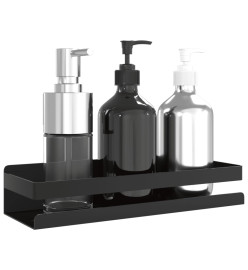 Étagère de douche noir mat acier inoxydable 304 brossé