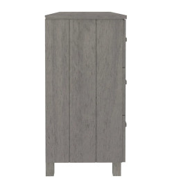 Buffet HAMAR Gris clair 113x40x80 cm Bois massif de pin