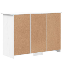 Buffet BODO blanc 115x43x79,5 cm bois massif de pin