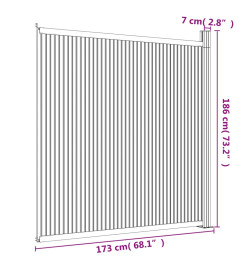 Panneaux de clôture gris 173x186 cm WPC