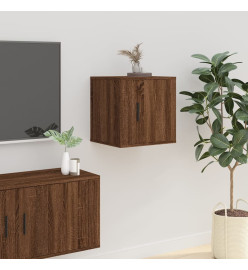 Meubles TV muraux 2 pcs Chêne marron 40x34,5x40 cm